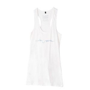 Women's Smile Greenwich Organic Cotton Tank in Eggshell
